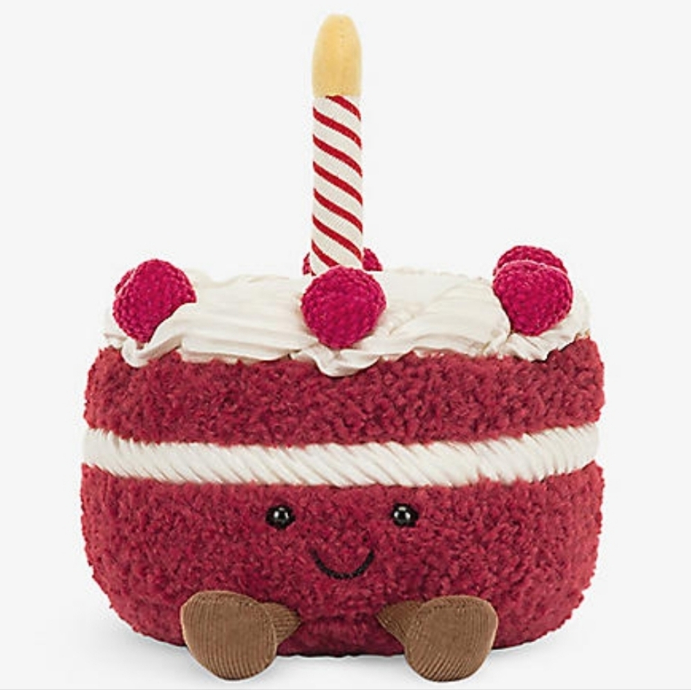Jellycat Amuseables Cheri Cake 4.7x5.1x4.7" Soft and Plush NWT